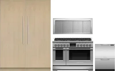 5 Piece Package Includes Refrigerator, Freezer, Range, Hood And Dishwasher